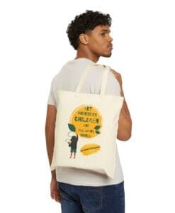 “Art Nourishes Children” Tote Bag - Image 4